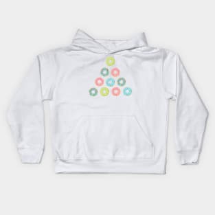 Donut christmas tree Kids Hoodie